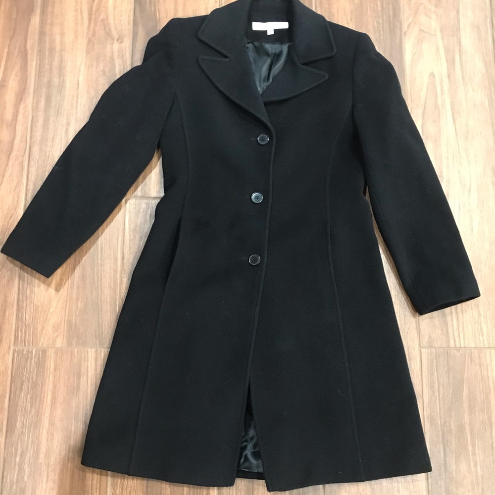 Long Black Wool Coat